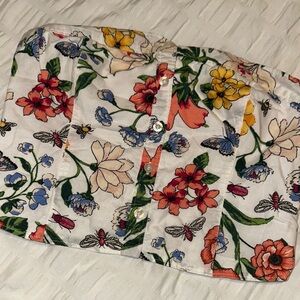 Hollister Floral Crop Top - Multicolor